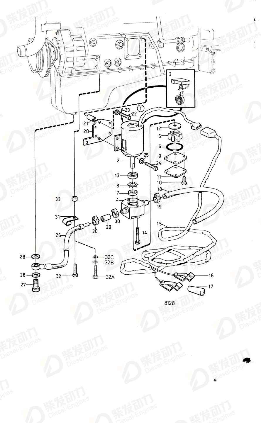 VOLVO Retaining ring 941552 Drawing